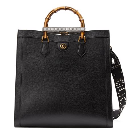 gucci top handle convertible tote|gucci large tote bag black.